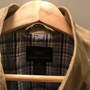 Brooks Brothers tan driving jacket